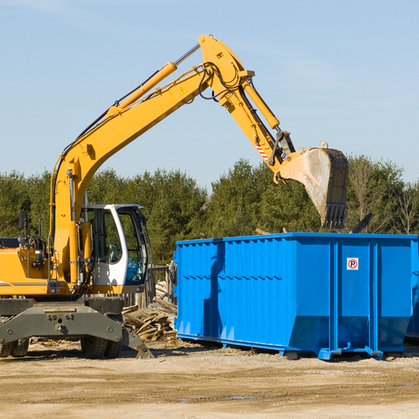 what happens if the residential dumpster is damaged or stolen during rental in Partlow VA